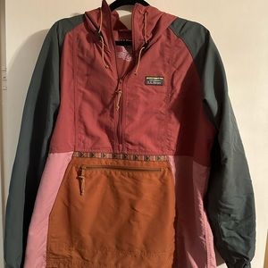 L.L. Bean Women’s Mountain Classic Anorak Multi Color Sienna Clay/Glazed Ginger